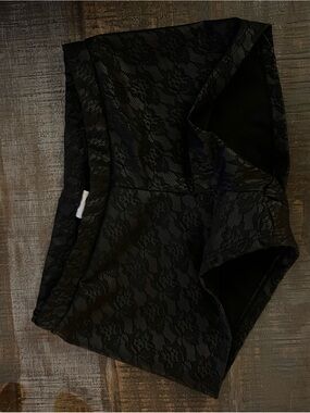 Black Lace Mini Shorts